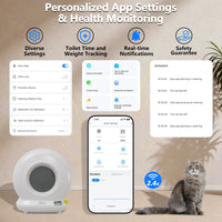 Litière Automatique 78 L avec Application et Capteurs de Poids - DOEL – vue 2