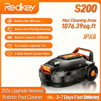 Robot Piscine Sans Fil Autonomie 180 min - Redkey S200