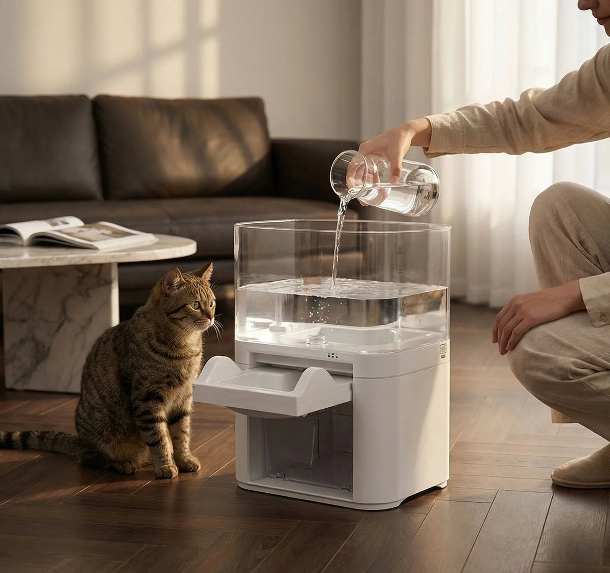 Fontaine à Eau Sans Fil 4 L avec Capteur pour Chat et Chien - Amicura A10 – vue 8