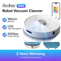Robot Aspirateur Laveur LiDAR 4000 Pa - Redkey R10