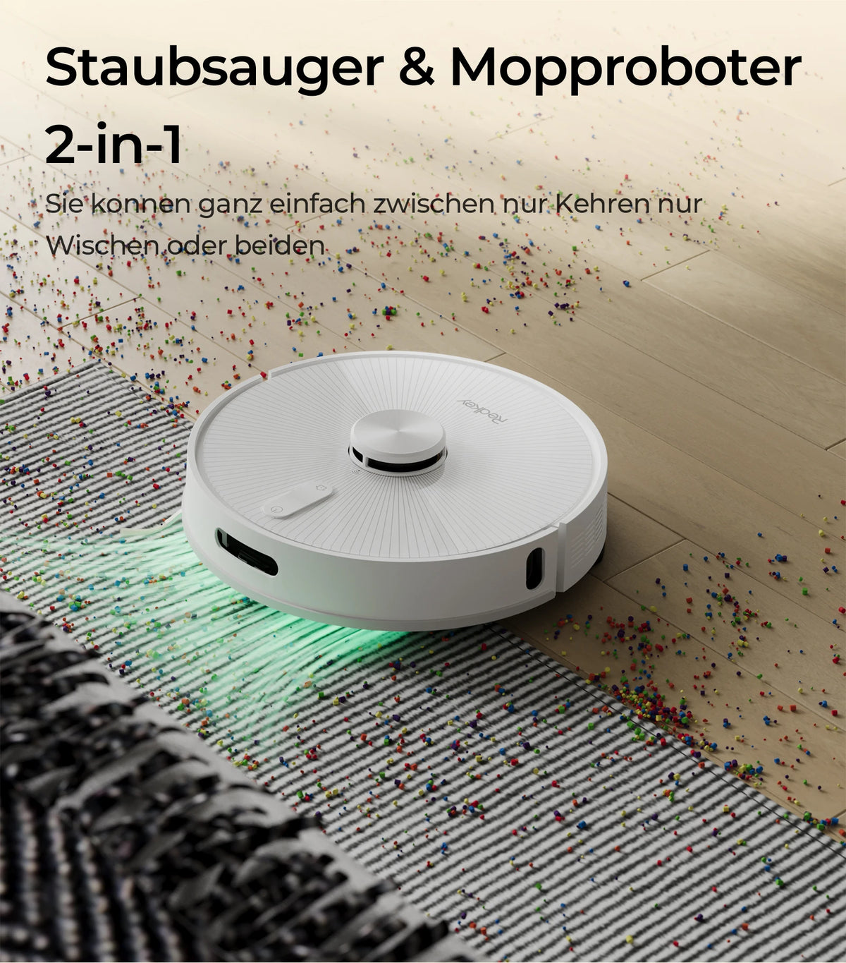 Robot Aspirateur Laveur LiDAR 4000 Pa - Redkey R10 – vue 4