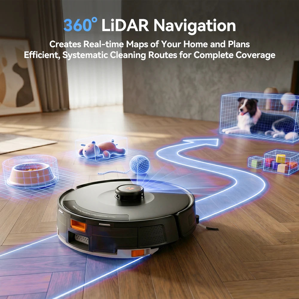 Robot Aspirateur Laveur 38 000 Pa avec Station d'Auto-Vidage - Redroad R11 Max – vue 7