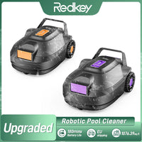 Robot Nettoyeur de Piscine Sans Fil Longue Autonomie - Redkey S2