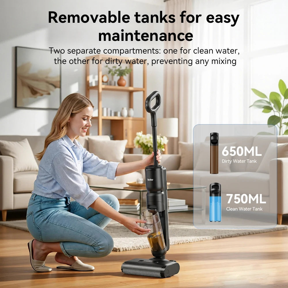 Aspirateur Laveur Sans Fil Pliable 20 000 Pa - Redkey W13 SE – vue 5