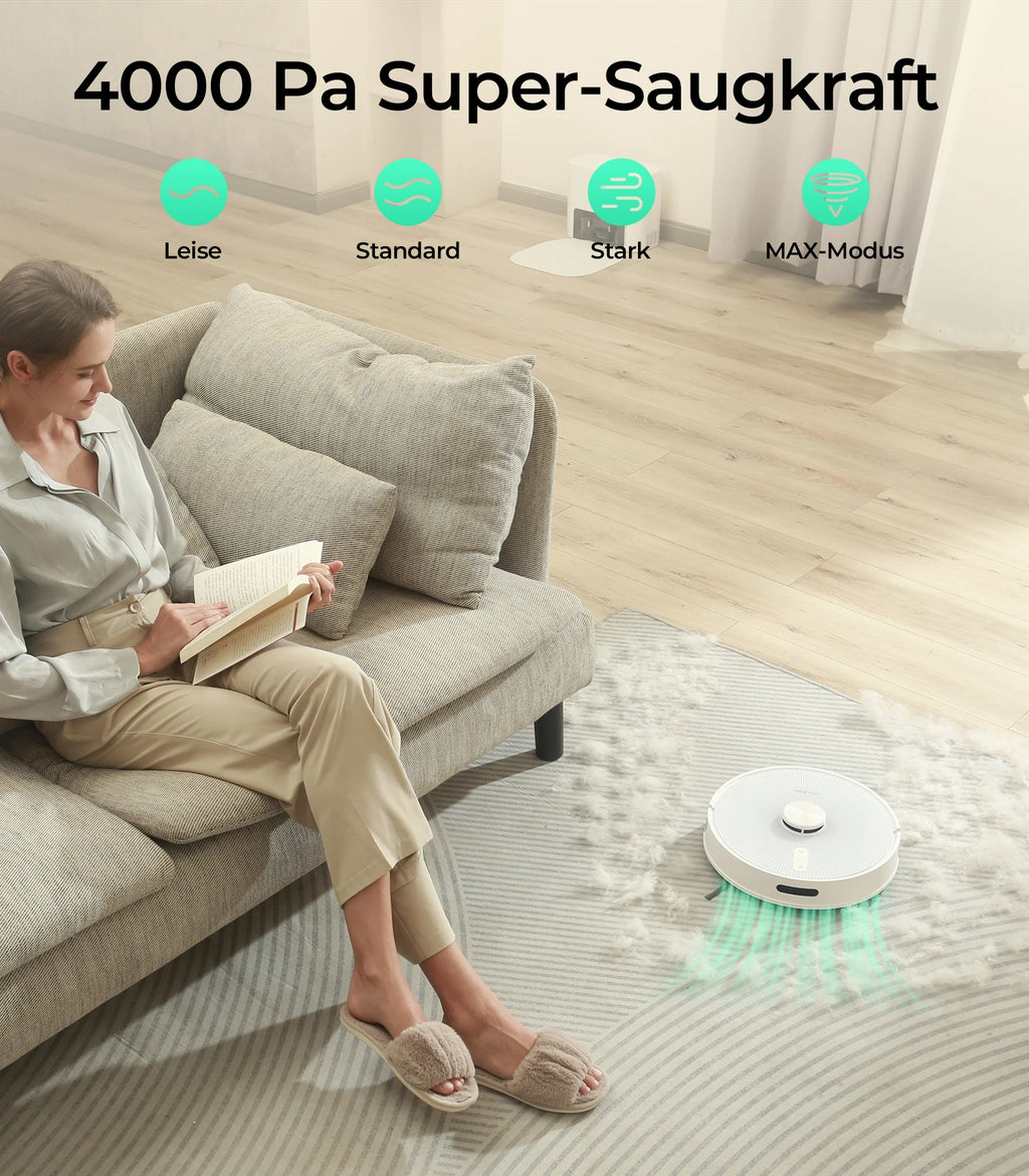 Robot Aspirateur Laveur LiDAR 4000 Pa - Redkey R10 – vue 6