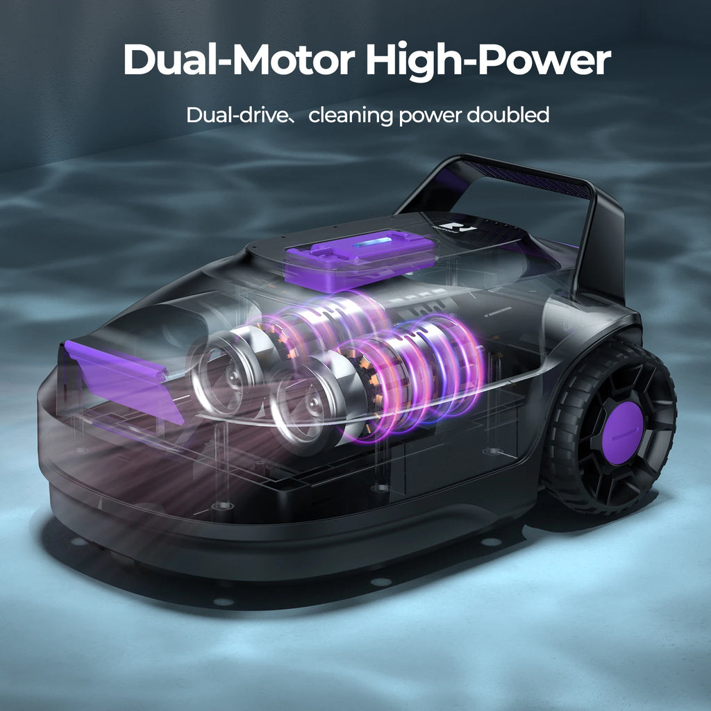 Robot Nettoyeur de Piscine Sans Fil Longue Autonomie - Redkey S2 – vue 6