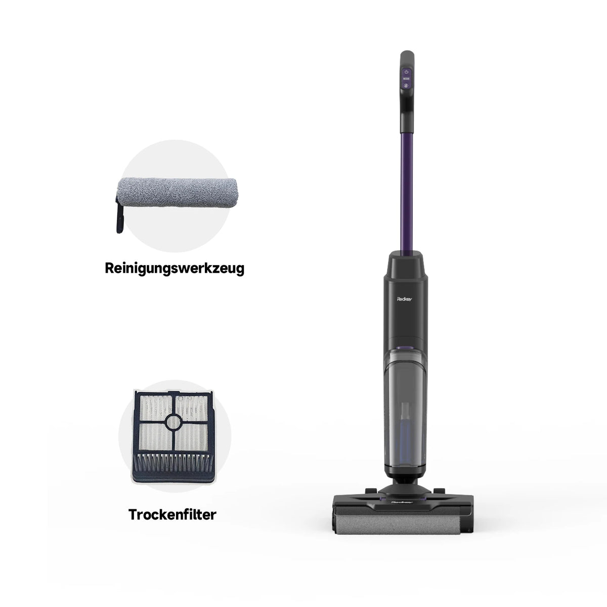 Aspirateur Laveur Sans Fil Autonomie 35 min - Redkey W15