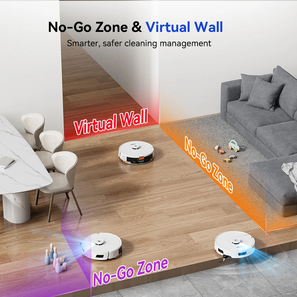 Robot Aspirateur Laveur LiDAR 20 000 Pa avec Vidage Automatique - Redroad R11 – vue 4