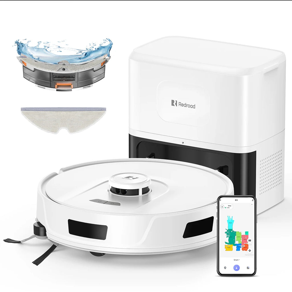 Robot Aspirateur LiDAR 20 000 Pa pour Poils d'Animaux