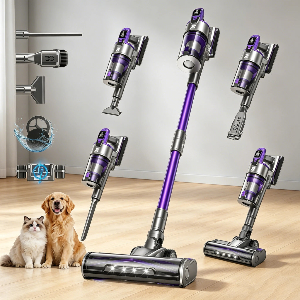 Aspirateur Balai Sans Fil 33 000 Pa Autonomie 65 min - Redroad X18