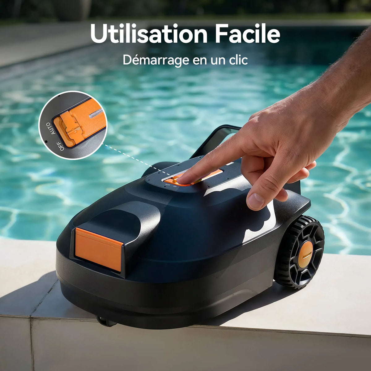 Robot Piscine Sans Fil Autonomie 180 min - Redkey S200 – vue 8