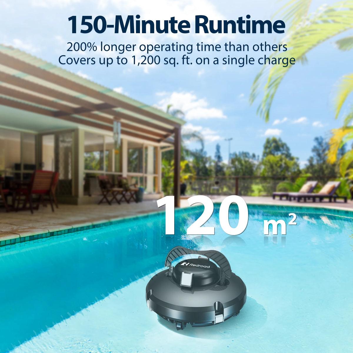 Robot Nettoyeur de Piscine Sans Fil - Redroad S1 – vue 8