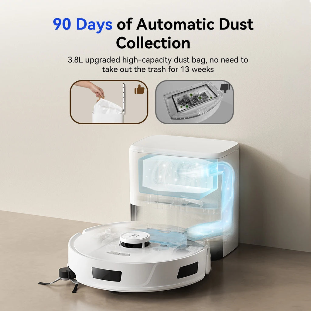 Robot Aspirateur Laveur LiDAR 20 000 Pa avec Vidage Automatique - Redroad R11 – vue 3