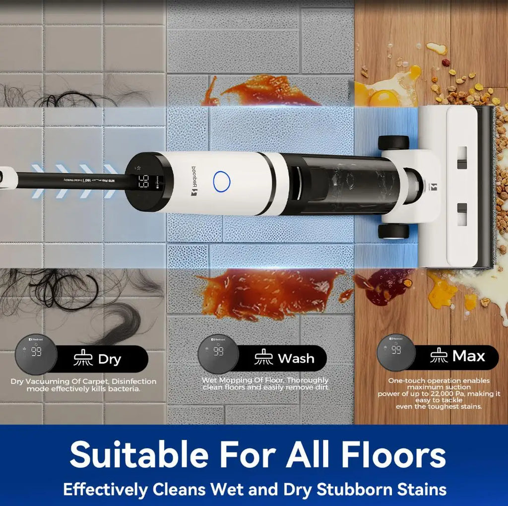 Aspirateur Balai Sans Fil 22 kPa Autonomie 55 min - Redkey W15 Pro – vue 4