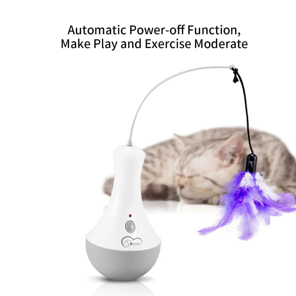 Jouet Interactif Automatique à Plume pour Chat - DOEL – vue 5
