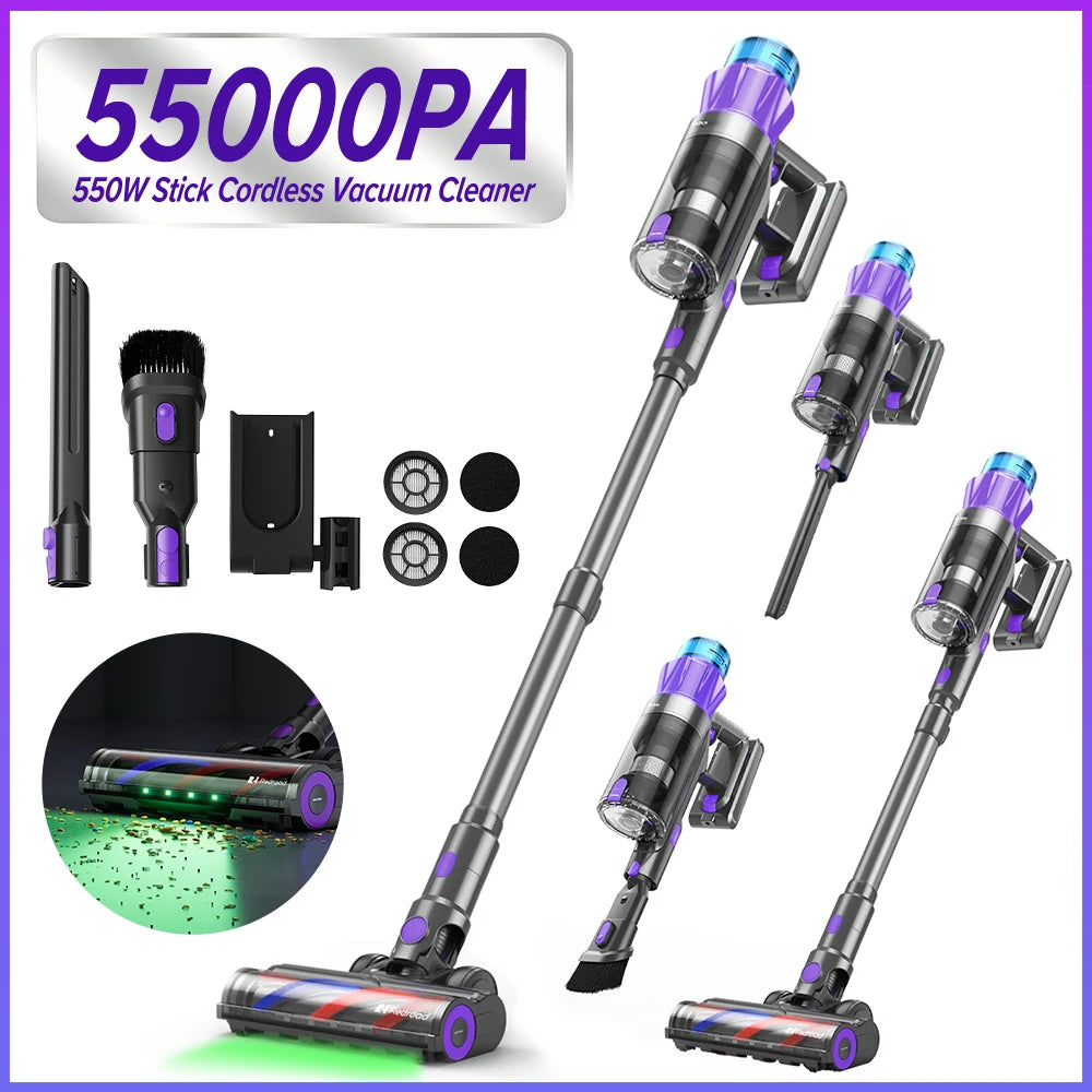 Aspirateur Balai Sans Fil 55 000 Pa Filtration HEPA - Redkey P9 Pro