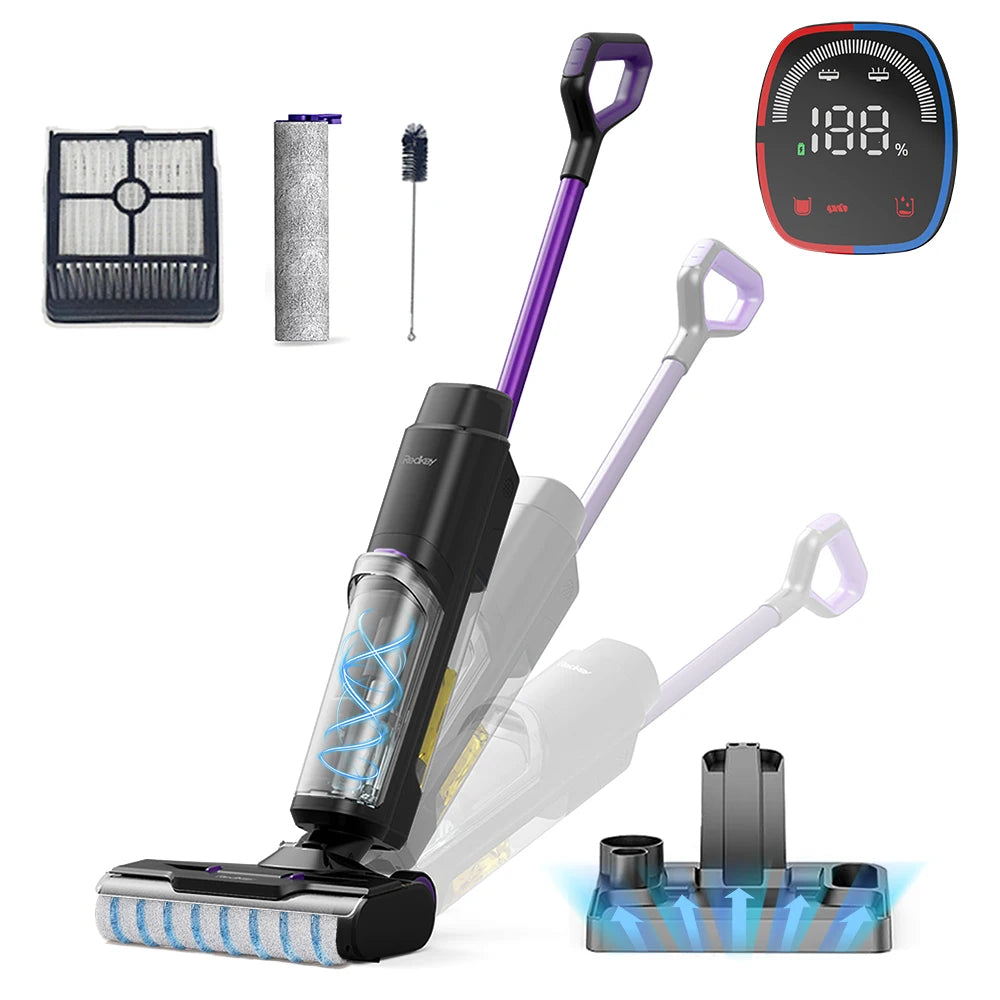 Aspirateur Laveur Sans Fil Autonomie 35 min - Redkey W15